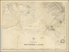 Hawaii and Hawaii Map By U.S. Navy Hydrographic Office