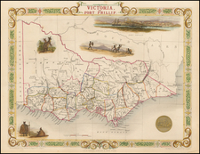 Australia Map By John Tallis