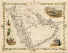 Middle East Map By John Tallis
