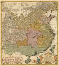 China Map By Johann Matthaus Haas
