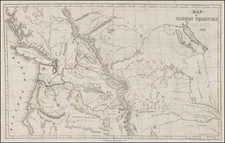 Plains, Rocky Mountains and Canada Map By Samuel Parker