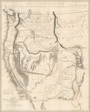 Southwest, Colorado, Utah, Nevada, Rocky Mountains, Oregon, Washington and California Map By John Charles Fremont / Charles Preuss