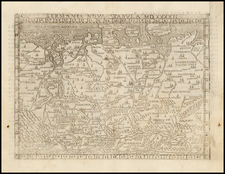 Netherlands, Poland, Hungary, Baltic Countries, Scandinavia and Germany Map By Giacomo Gastaldi