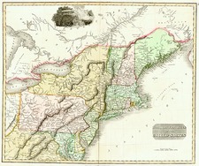 New England, Mid-Atlantic and Southeast Map By John Thomson