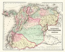 South America Map By Joseph Hutchins Colton