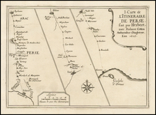 Central Asia & Caucasus, Middle East and Persia & Iraq Map By Pierre Du Val