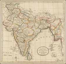 India Map By Mathew Carey