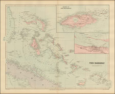 Caribbean Map By Edward Stanford