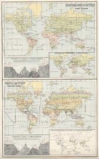 World, World and Curiosities Map By Adam & Charles Black