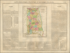 Alabama Map By Jean Alexandre Buchon