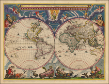 World and World Map By Johannes Blaeu