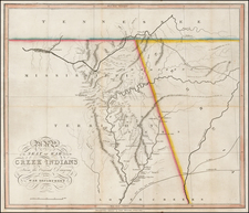 South, Mississippi, Southeast and Georgia Map By John Melish