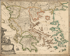 Turkey and Greece Map By Nicolas Langlois