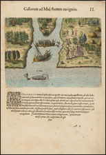 Florida Map By Theodor De Bry