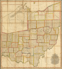 Midwest and Ohio Map By John Melish / Benjamin Hough / Alexander Bourne