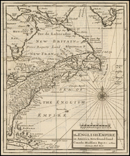 United States and Canada Map By Herman Moll