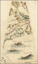 New England, Mid-Atlantic, Caribbean, South America and Canada Map By Vincenzo Maria Coronelli