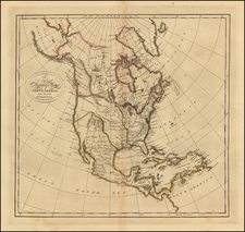 North America Map By Mathew Carey
