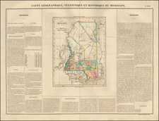 Mississippi Map By Jean Alexandre Buchon