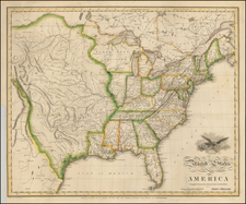 United States Map By John Melish