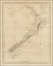 New Zealand Map By James Cook