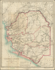 West Africa Map By British Intelligence Division, War Office