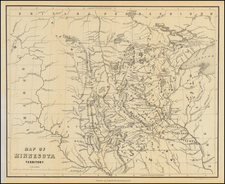 Midwest, Minnesota, Plains, North Dakota and South Dakota Map By J. S. Redfield
