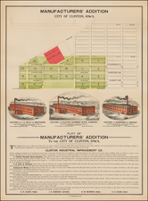 Iowa Map By L. P. Allen