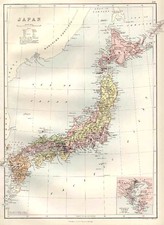 Asia, Asia and Japan Map By Adam & Charles Black