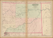 Plains, Rocky Mountains and Montana Map By Asher  &  Adams