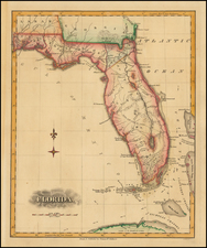 Florida Map By Fielding Lucas Jr.