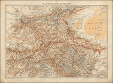 India and Central Asia & Caucasus Map By Edward Stanford