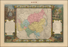 Asia and Asia Map By Victor Levasseur