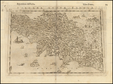 Italy and Northern Italy Map By Girolamo Ruscelli