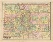 Rocky Mountains Map By George F. Cram