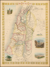 Holy Land Map By John Tallis