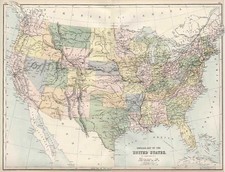 United States Map By Adam & Charles Black