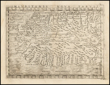 North Africa and West Africa Map By Giacomo Gastaldi