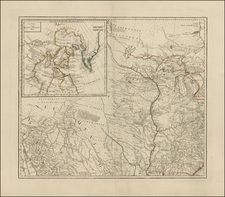 South, Southeast, Midwest, Plains, Rocky Mountains and Canada Map By Franz Anton Schraembl