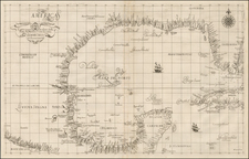 Florida, South and Texas Map By Robert Dudley