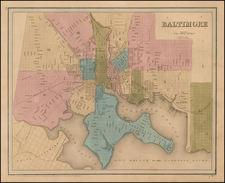 Mid-Atlantic Map By Thomas Gamaliel Bradford