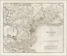 Southeast Asia, Singapore, Indonesia and Malaysia Map By John Turnbull Thomson