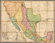 Texas, Plains, Southwest, Rocky Mountains, Mexico, Baja California and California Map By Henry Schenk Tanner