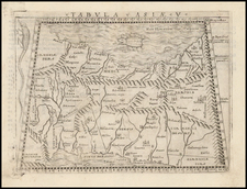 Middle East and Turkey & Asia Minor Map By Giacomo Gastaldi