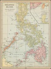 Philippines Map By George F. Cram