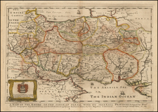 Central Asia & Caucasus and Middle East Map By Richard Blome