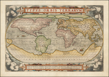 World and World Map By Abraham Ortelius