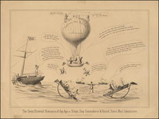 United States, California and Curiosities Map By Charles F. Gildersleave