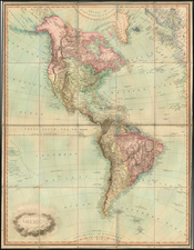 South America and America Map By James Whittle  &  Robert Laurie