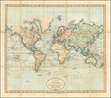 World and World Map By John Cary